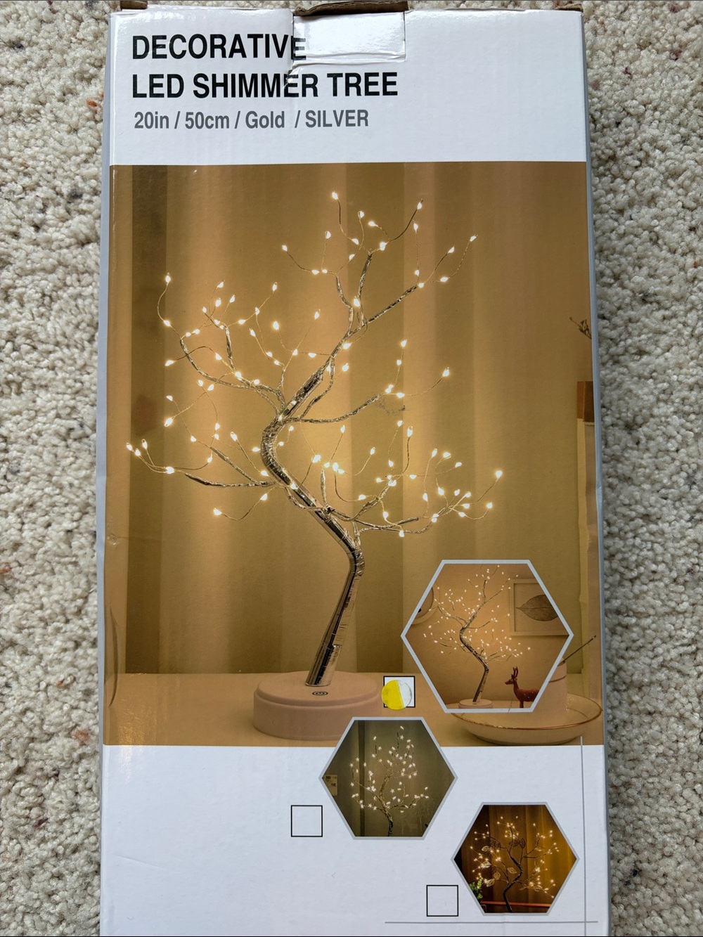 Decorative LED Shimmer Tree NWT